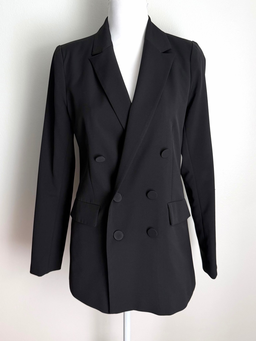 Black Double Breasted Blazer Forever 21 Size Small
